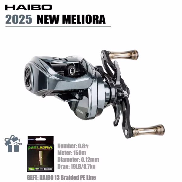 HAIBO 2025 New MELIORA AIR AMC+ Lightweight Micro Casting Reel - Image 4