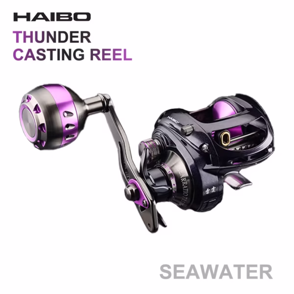 HAIBO THUNDER 7.1:1 272g Baitcasting Reel Max Drag 10kg For Seawater