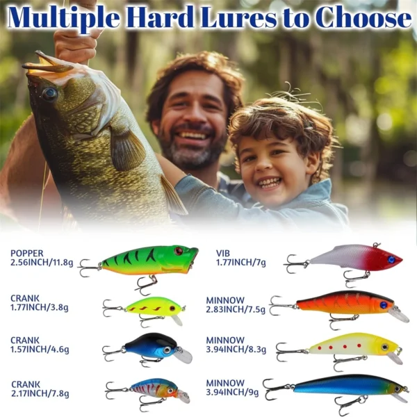 Fishing Tackle Advent Calendar Fishing Lures Set Fishing - Image 2