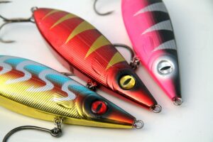 Colored jerkbait for trout fishing