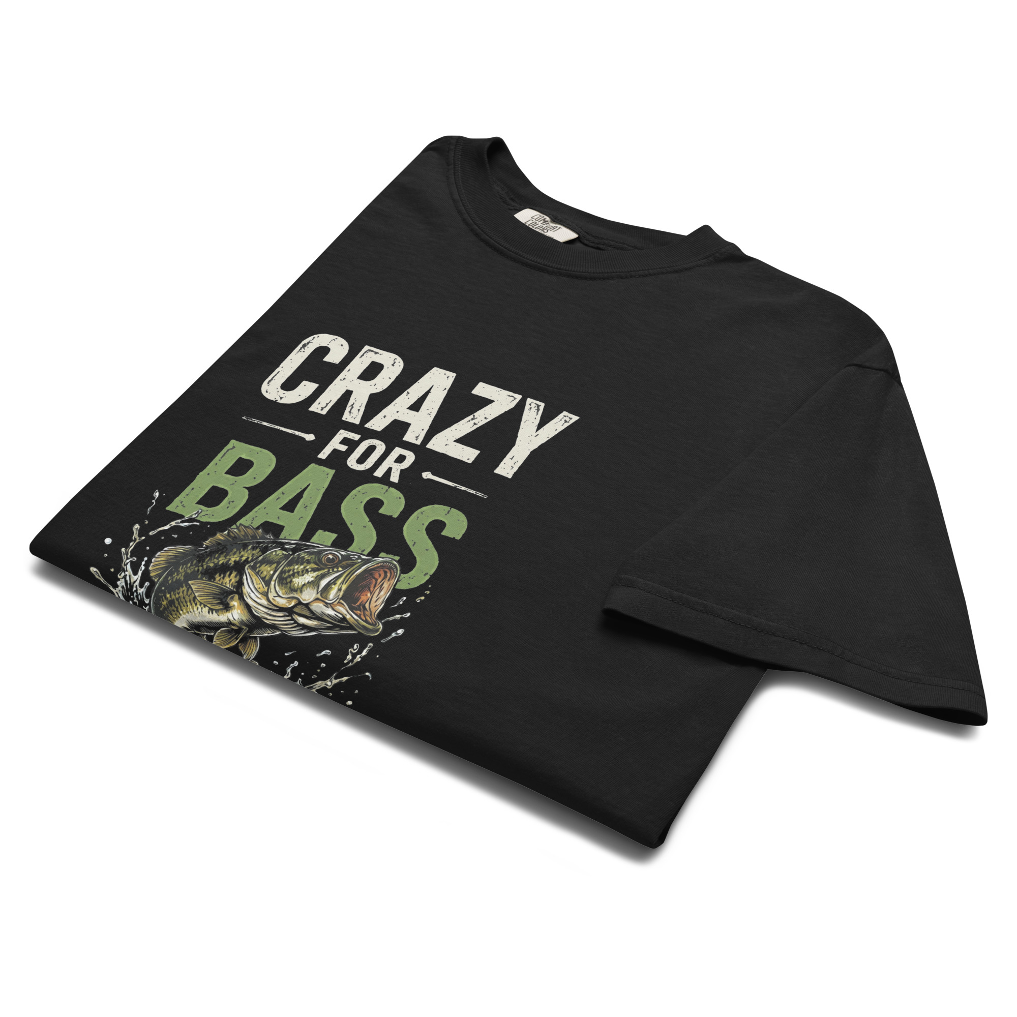 CrazyForBass – It's Not A Hobby, It's A Problem. Design #3 T-Shirt - Image 4