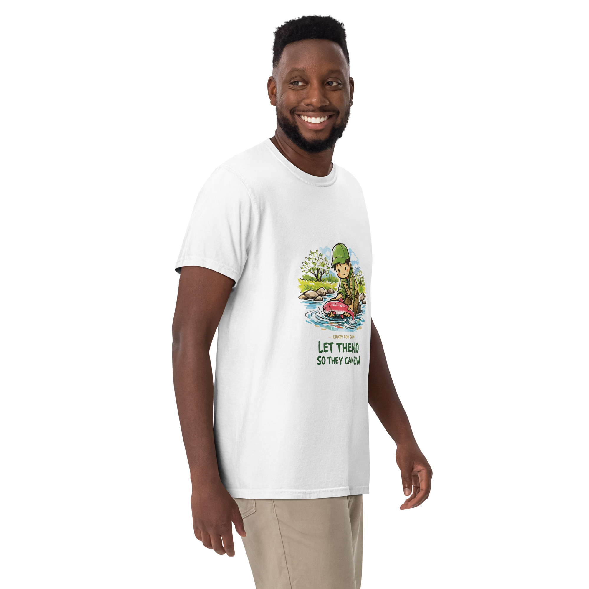 Unisex garment-dyed heavyweight t-shirt - Image 8