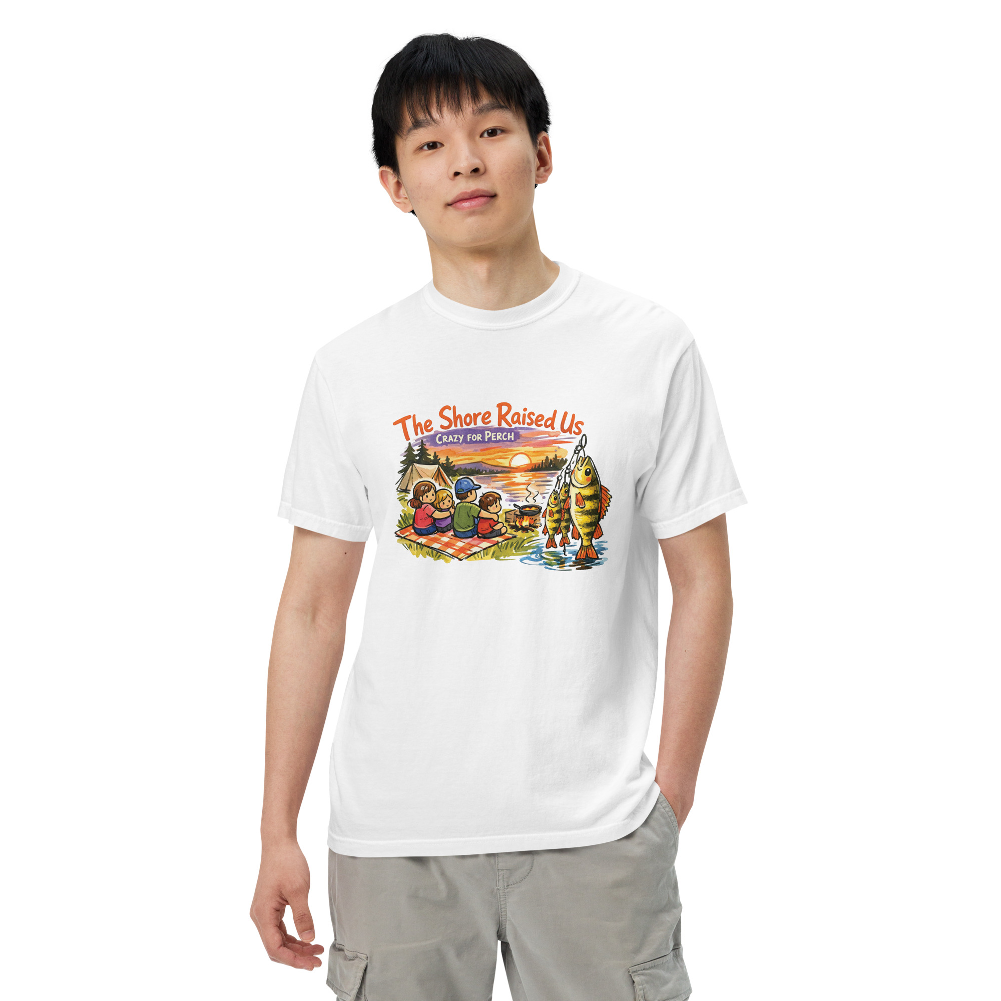 CrazyForPerch – For The Shore Raised Us T-Shirt - Image 5