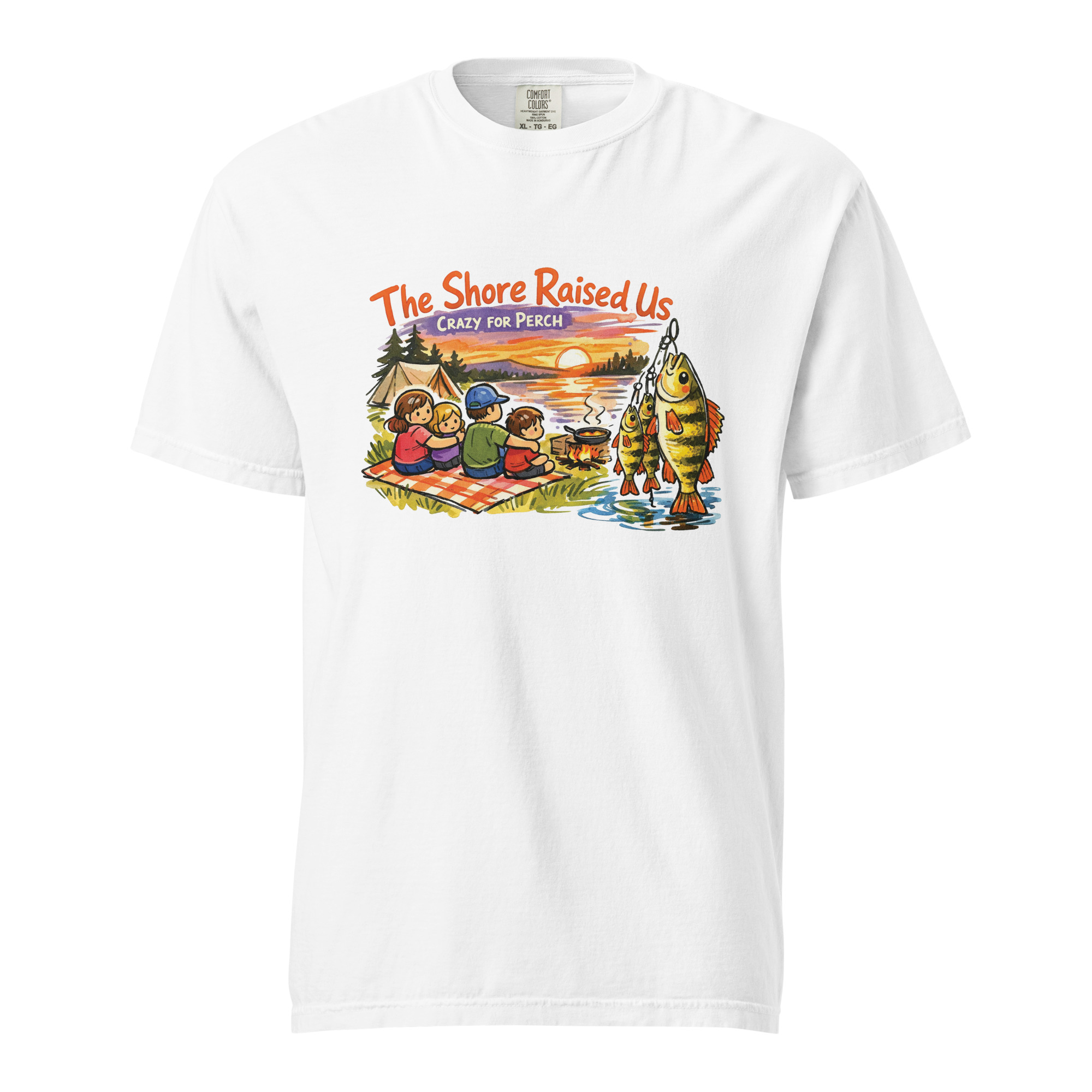 CrazyForPerch – For The Shore Raised Us T-Shirt