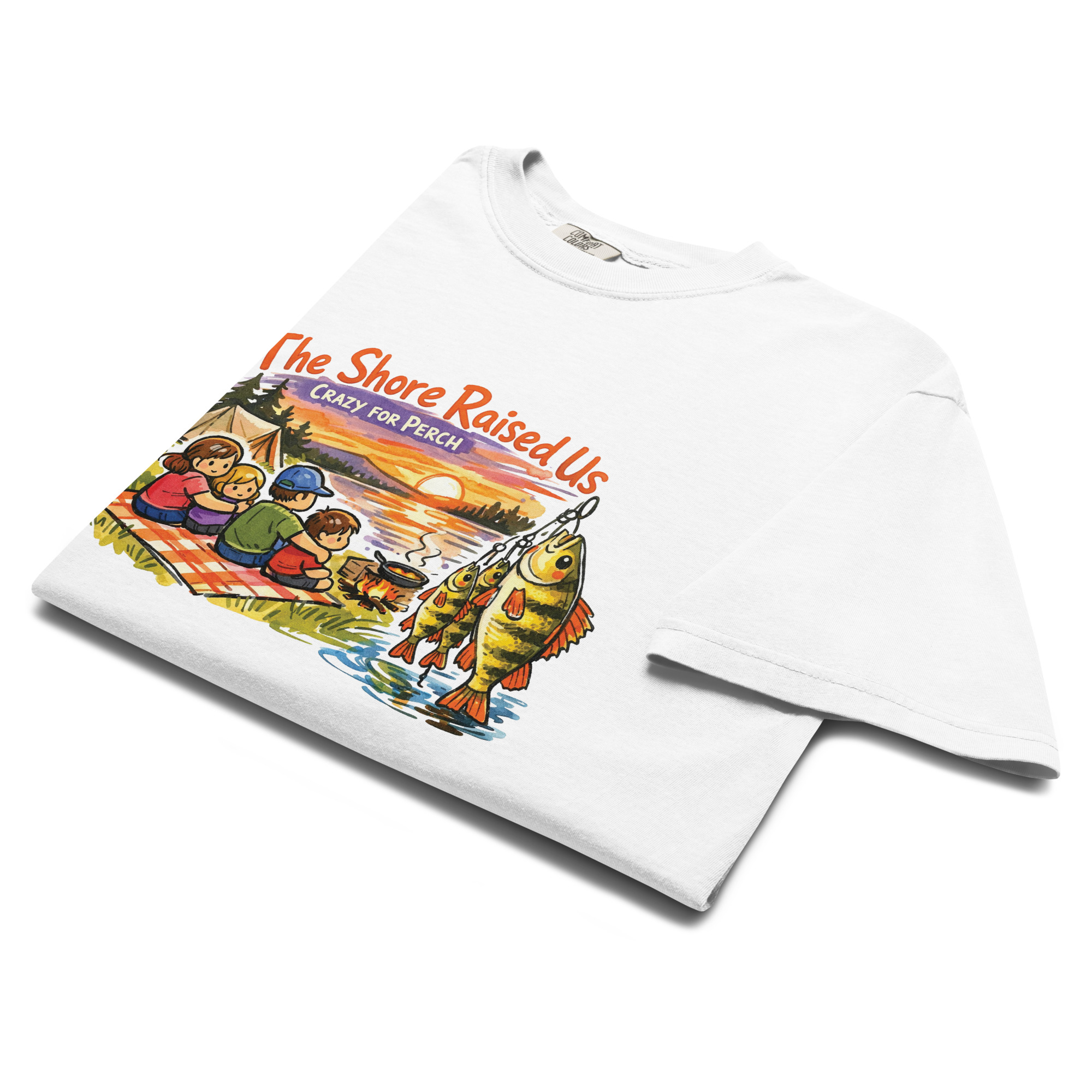 CrazyForPerch – For The Shore Raised Us T-Shirt - Image 4