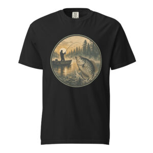 Crazy For Crappie The sunset badge T-Shirt