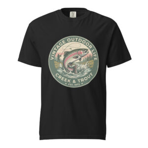 Creek Trout Fishing Shirt | Vintage Outdoor Life Premium Apparel