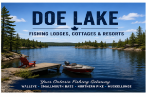 Doe Lake fishing lodges, cottage resorts and cabins in Katrine Ontario