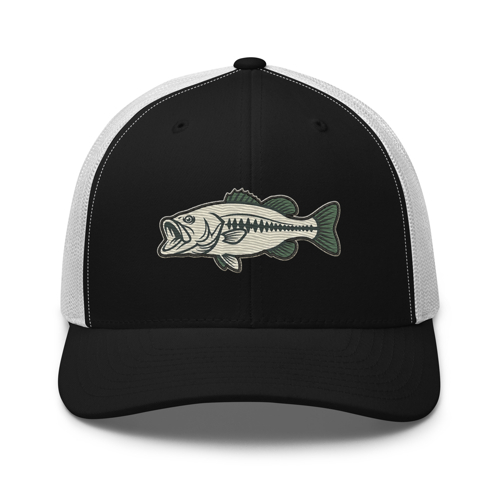 Olive Khaki Vintage Style Bass Hat - Image 2