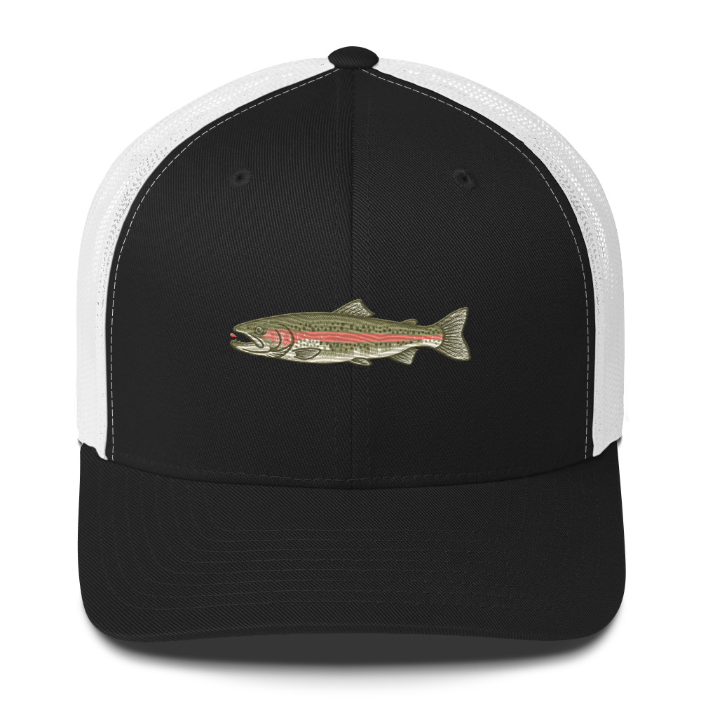 Heather Gray Rainbow Trout Angler Hat - Image 15