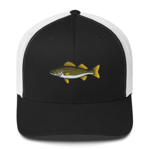 Embroidered Walleye Hat – Classic Trucker Style for Walleye Anglers