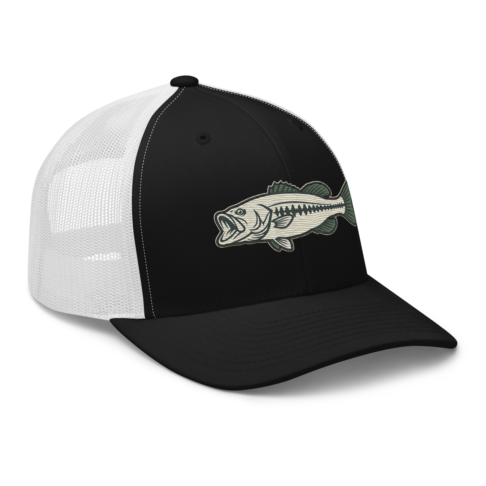 Olive Khaki Vintage Style Bass Hat - Image 7