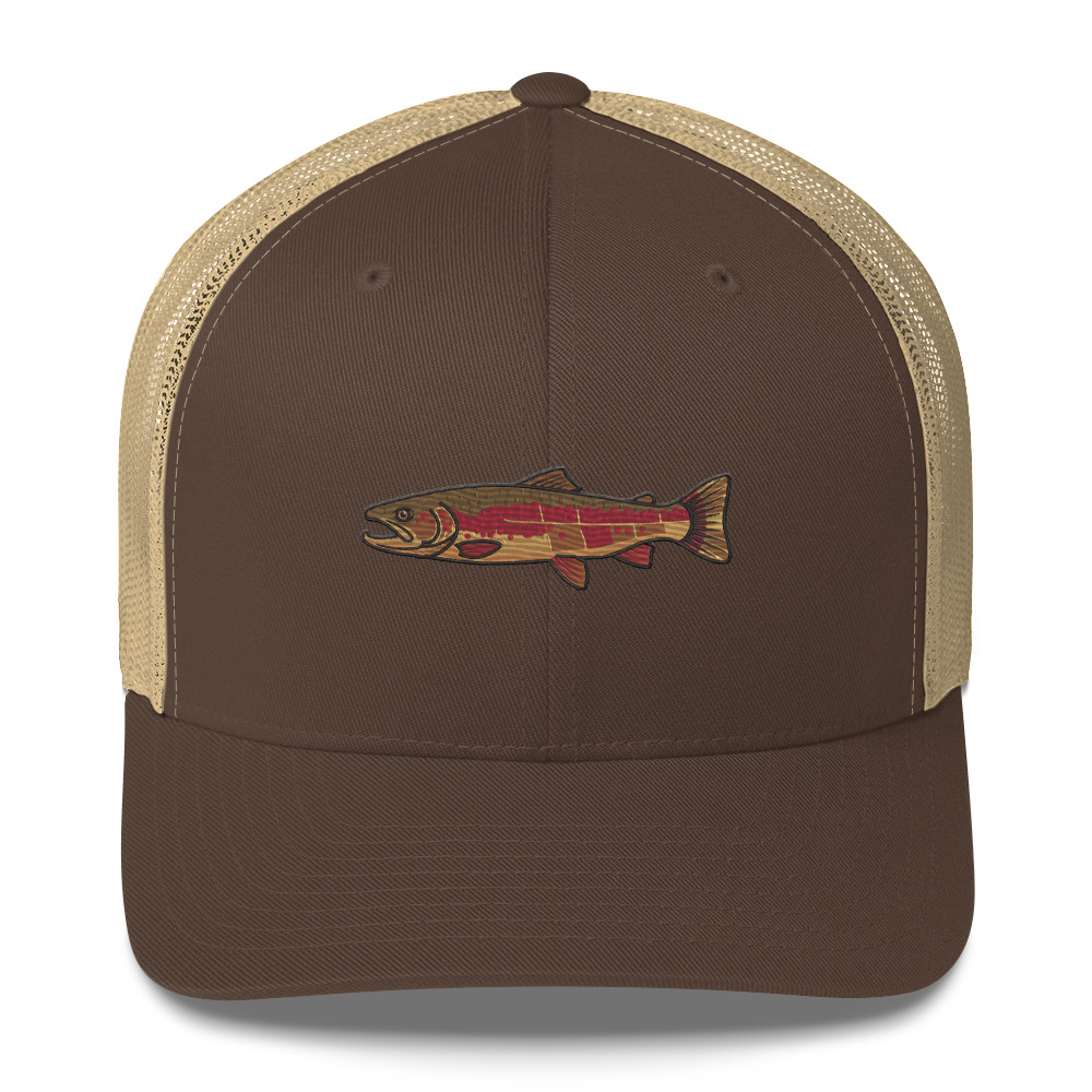 Heather Gray Technical Anatomy Trout Hat - Image 18