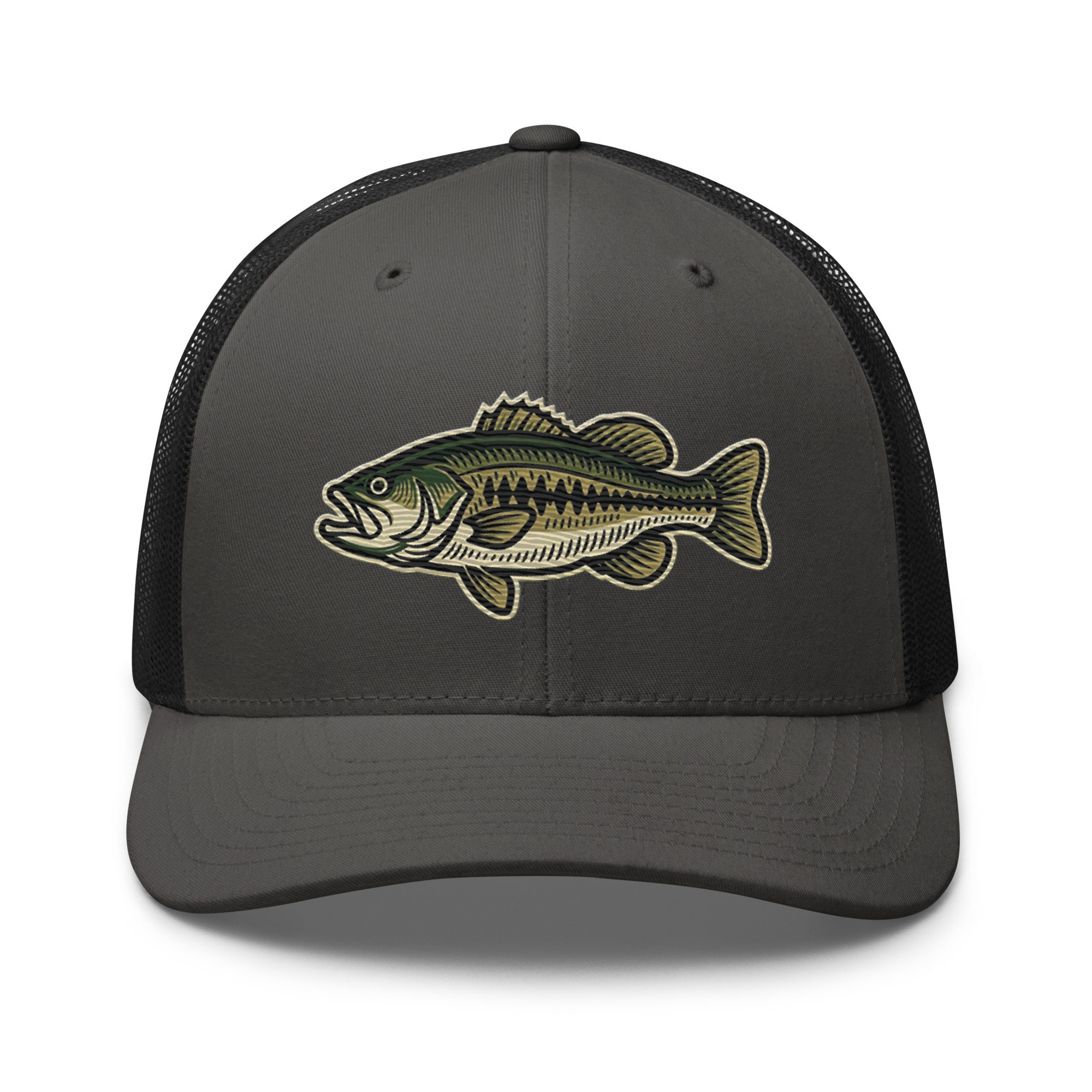 Crazy For Bass Trucker Hat – Bass Fishing Hat for Anglers - Image 4