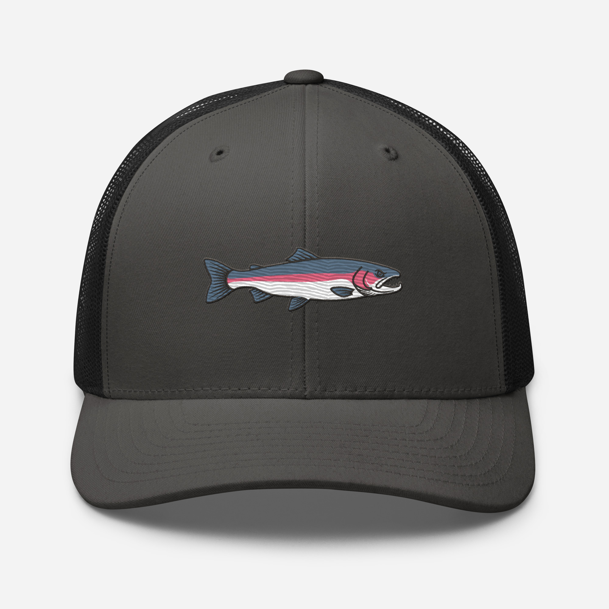 Heather Gray Sleek Rainbow Trout Hat - Image 5