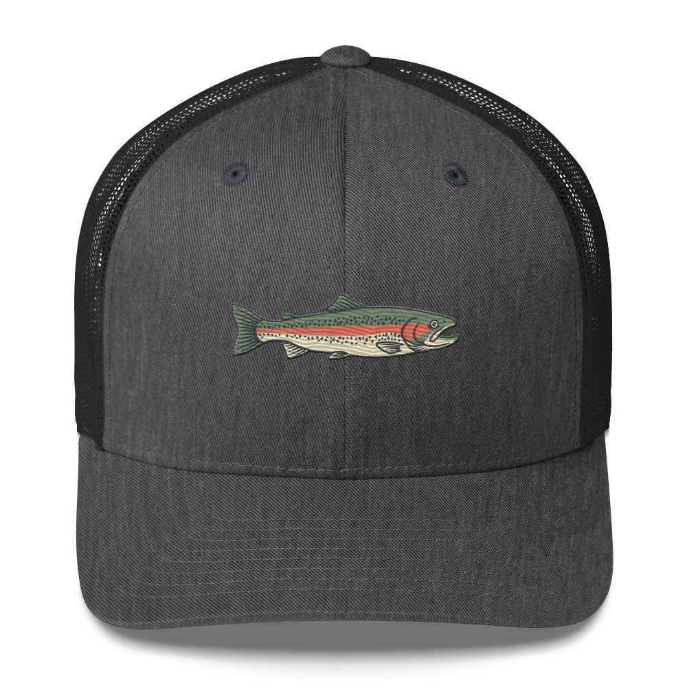 River Stream Rainbow Trout Hat - Image 19