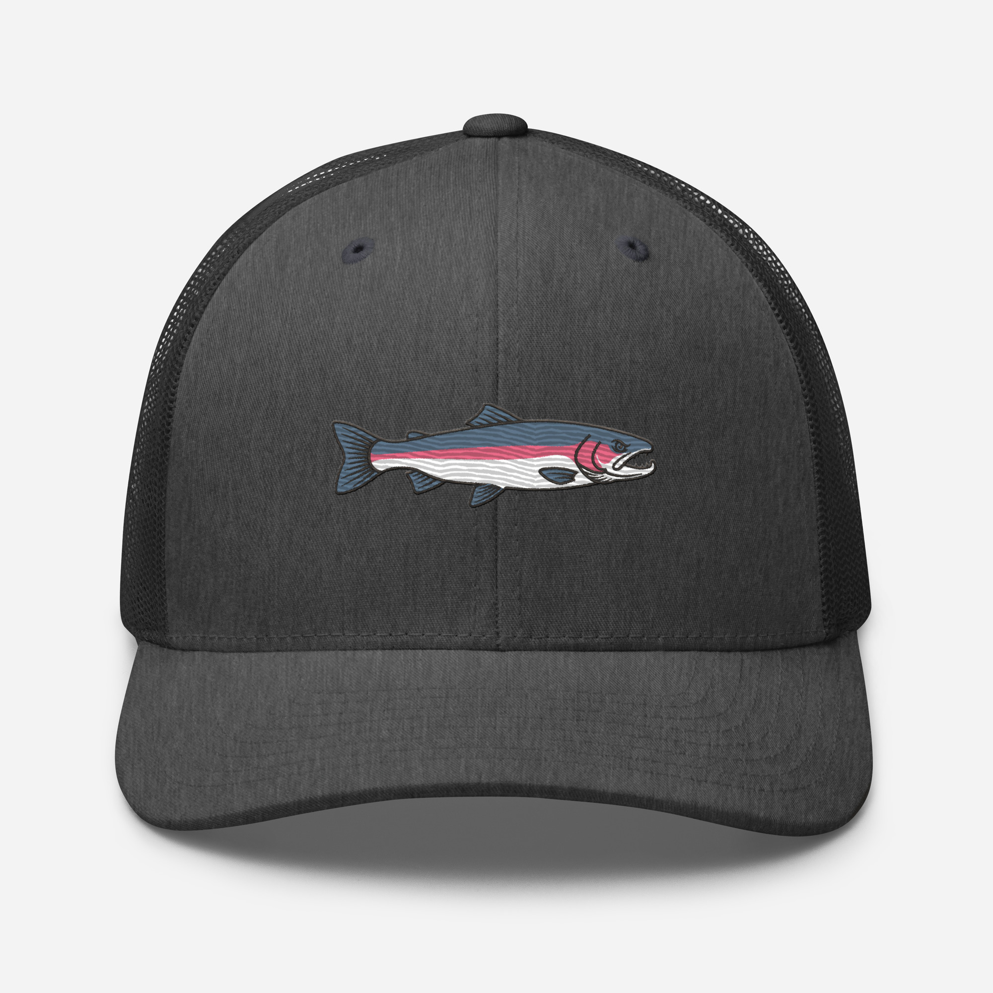 Heather Gray Sleek Rainbow Trout Hat - Image 8