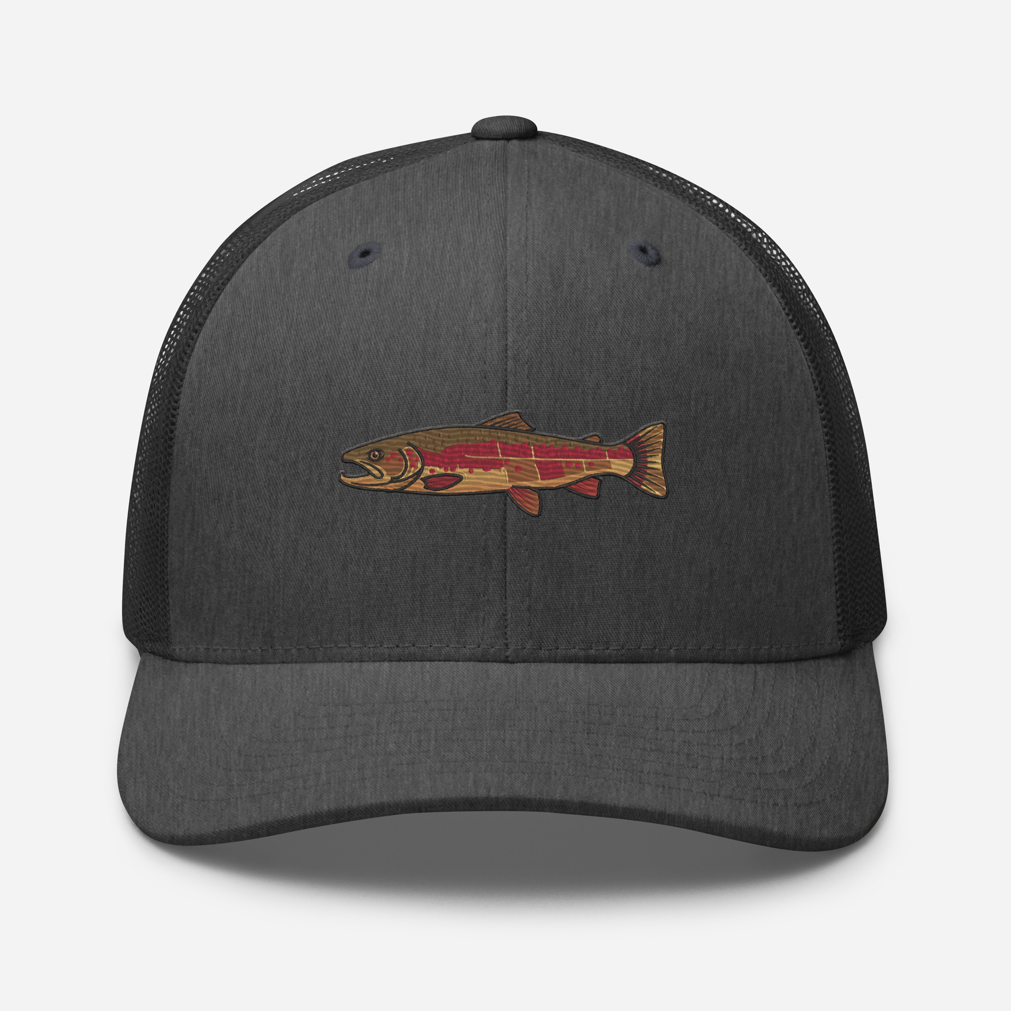 Heather Gray Technical Anatomy Trout Hat - Image 7