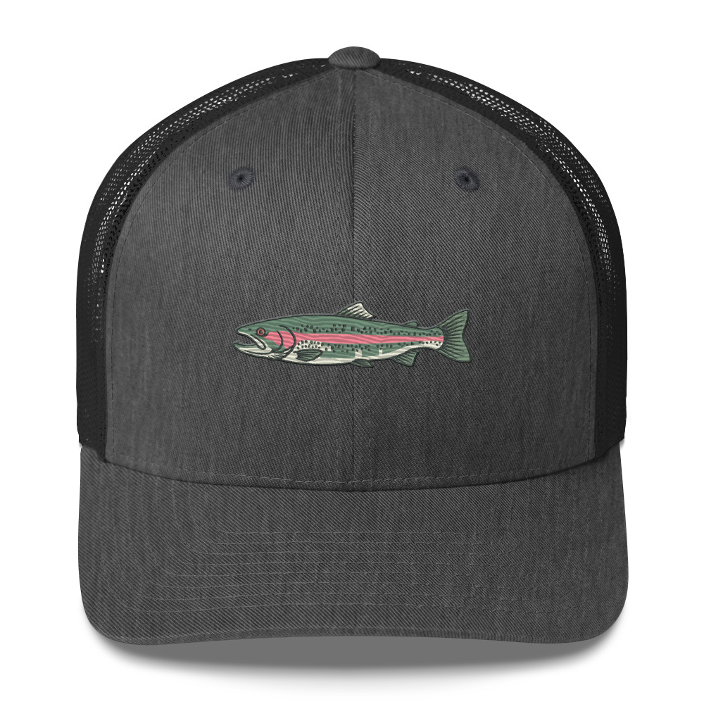 Heather Gray Classic Rainbow Trout Hat - Image 21