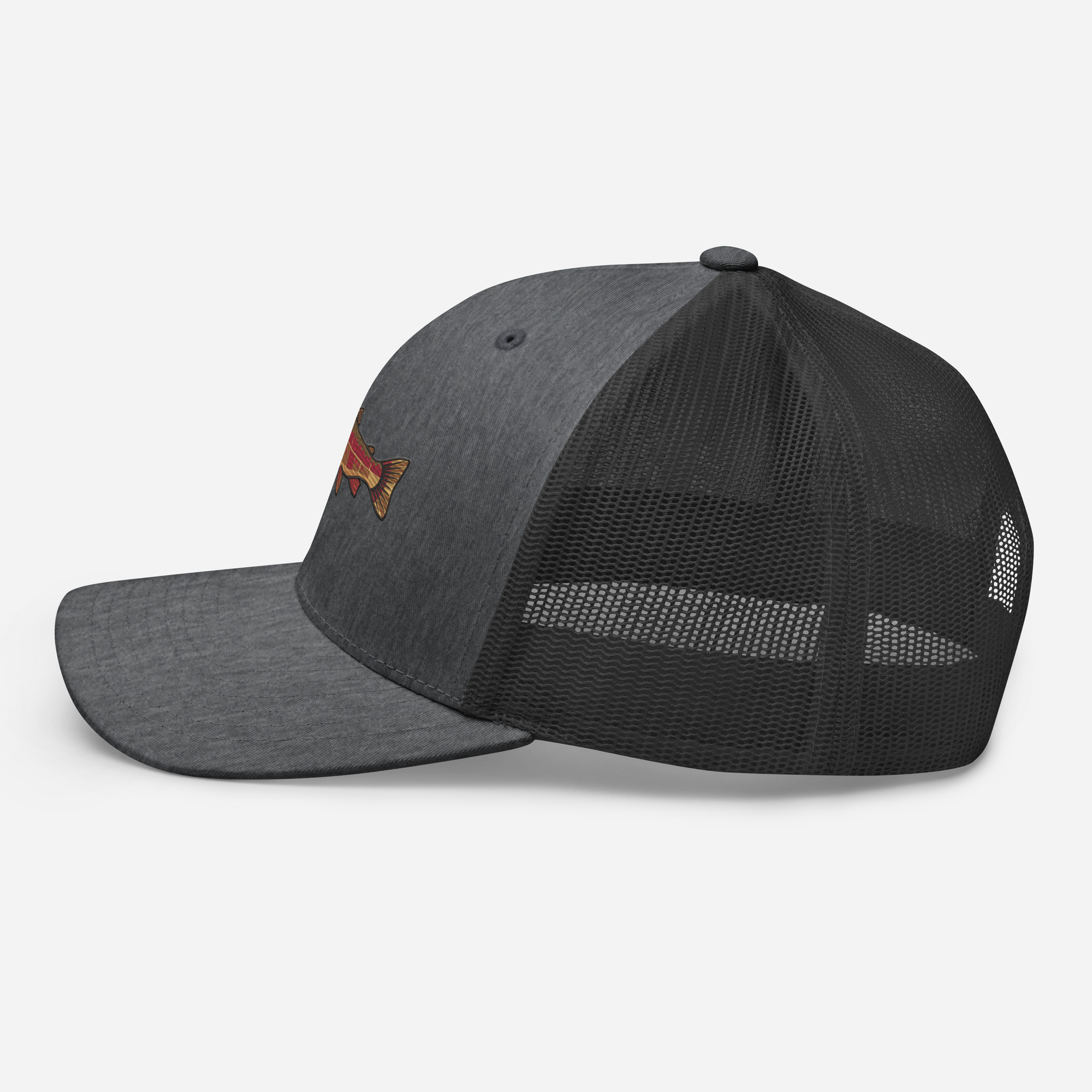 Heather Gray Technical Anatomy Trout Hat - Image 9