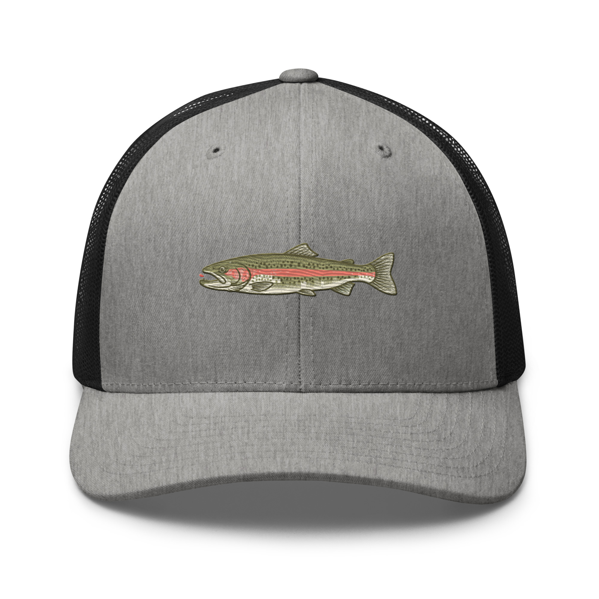 Heather Gray Rainbow Trout Angler Hat - Image 11