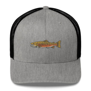 Heather Gray Speckled Brown Trout Hat