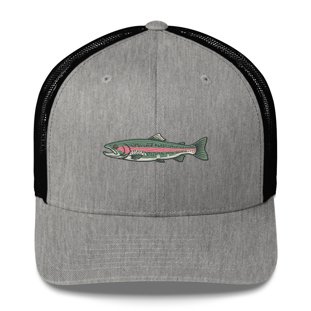 Heather Gray Classic Rainbow Trout Hat