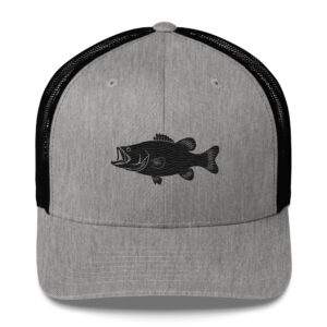 Bass Fishing Hat – Embroidered Bass Trucker Hat