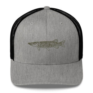 Olive Green Muskellunge Fishing Hat – Made for Muskie Anglers