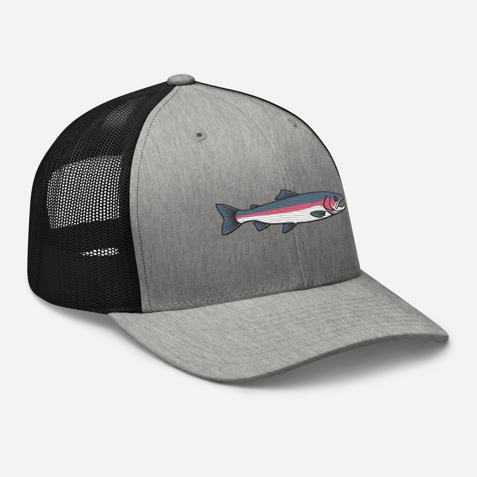 Heather Gray Sleek Rainbow Trout Hat - Image 12