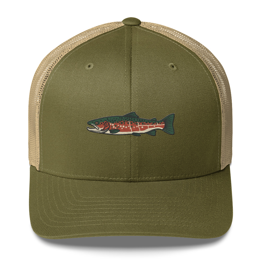 Trout Anatomy Blueprint Hat - Image 22