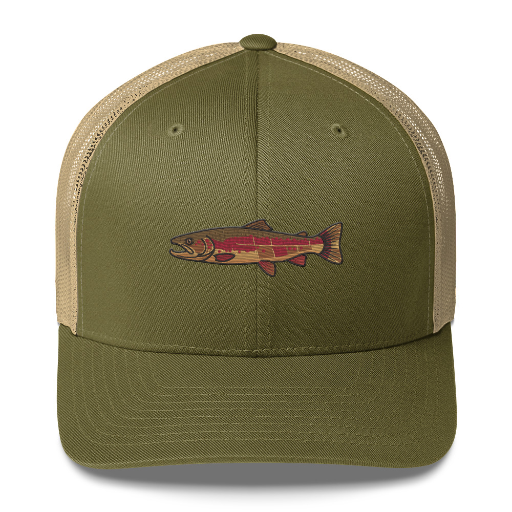 Heather Gray Technical Anatomy Trout Hat - Image 21
