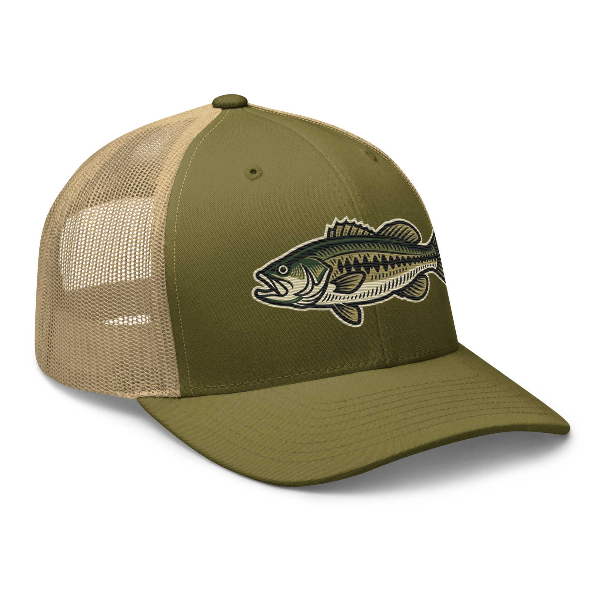 Crazy For Bass Trucker Hat – Bass Fishing Hat for Anglers - Image 47
