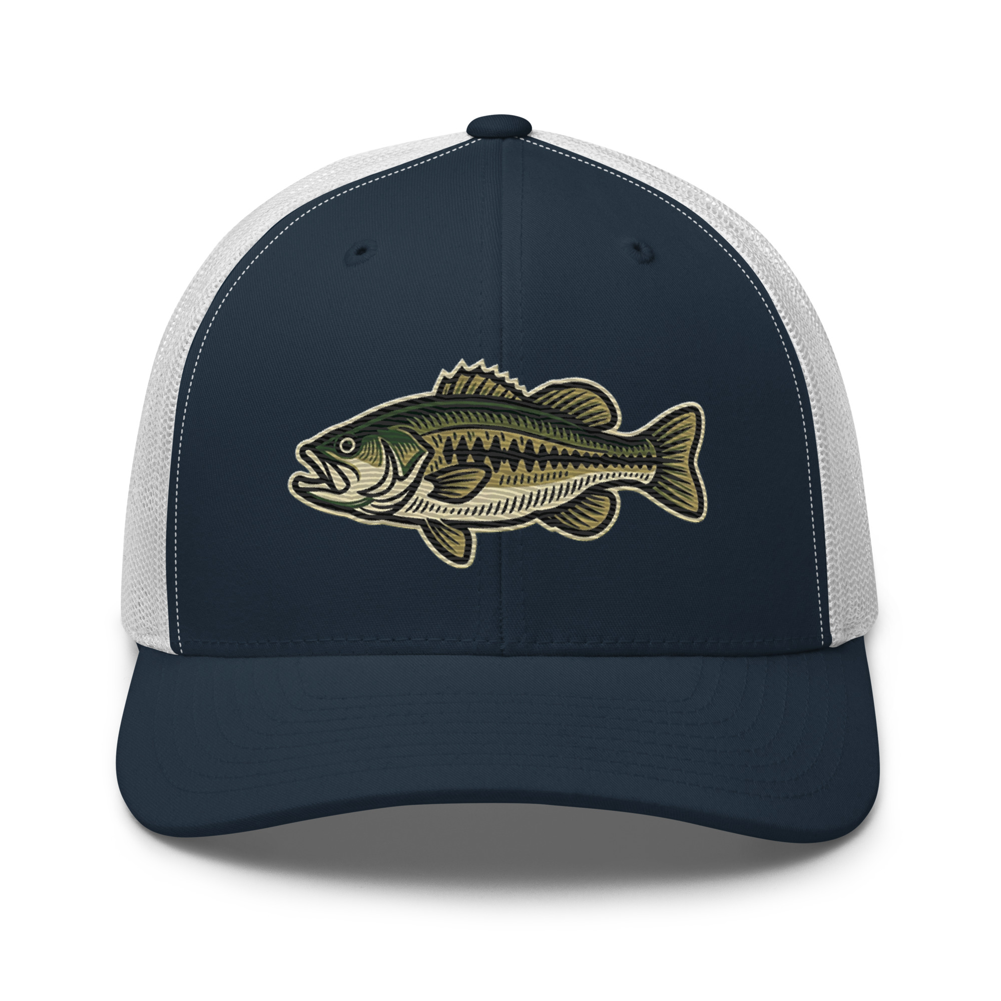 Crazy For Bass Trucker Hat – Bass Fishing Hat for Anglers - Image 3