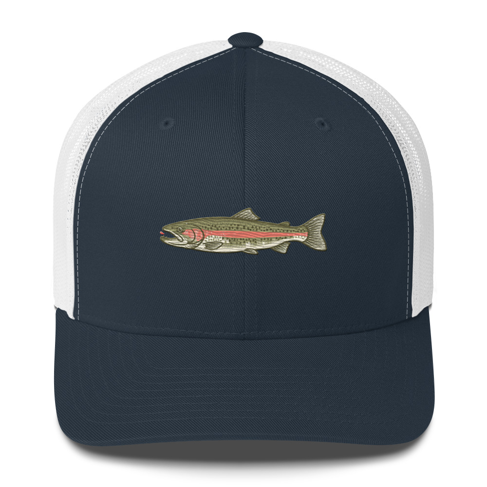Heather Gray Rainbow Trout Angler Hat - Image 16