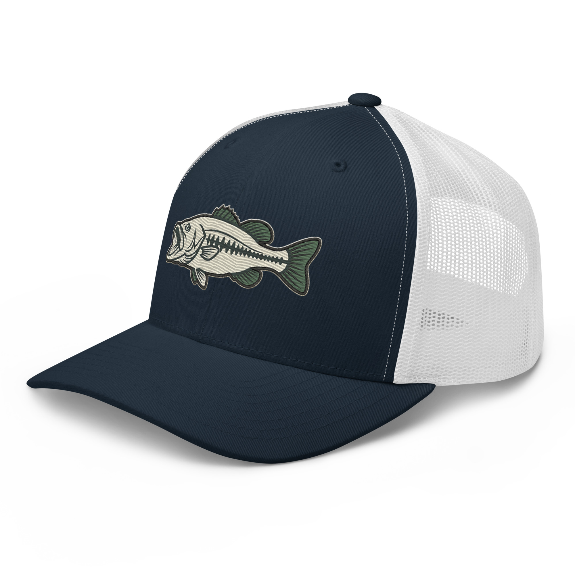 Olive Khaki Vintage Style Bass Hat - Image 11