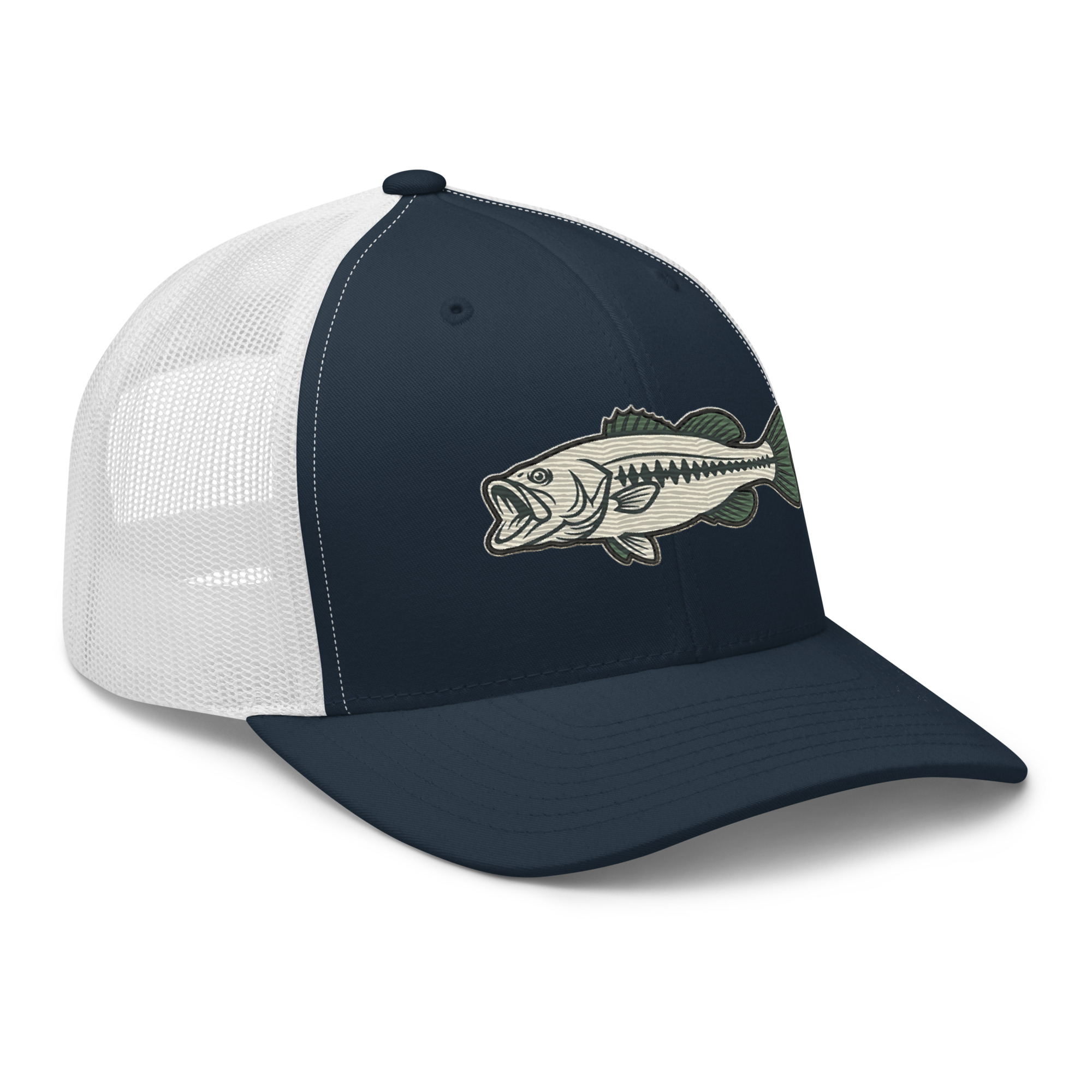 Olive Khaki Vintage Style Bass Hat - Image 13