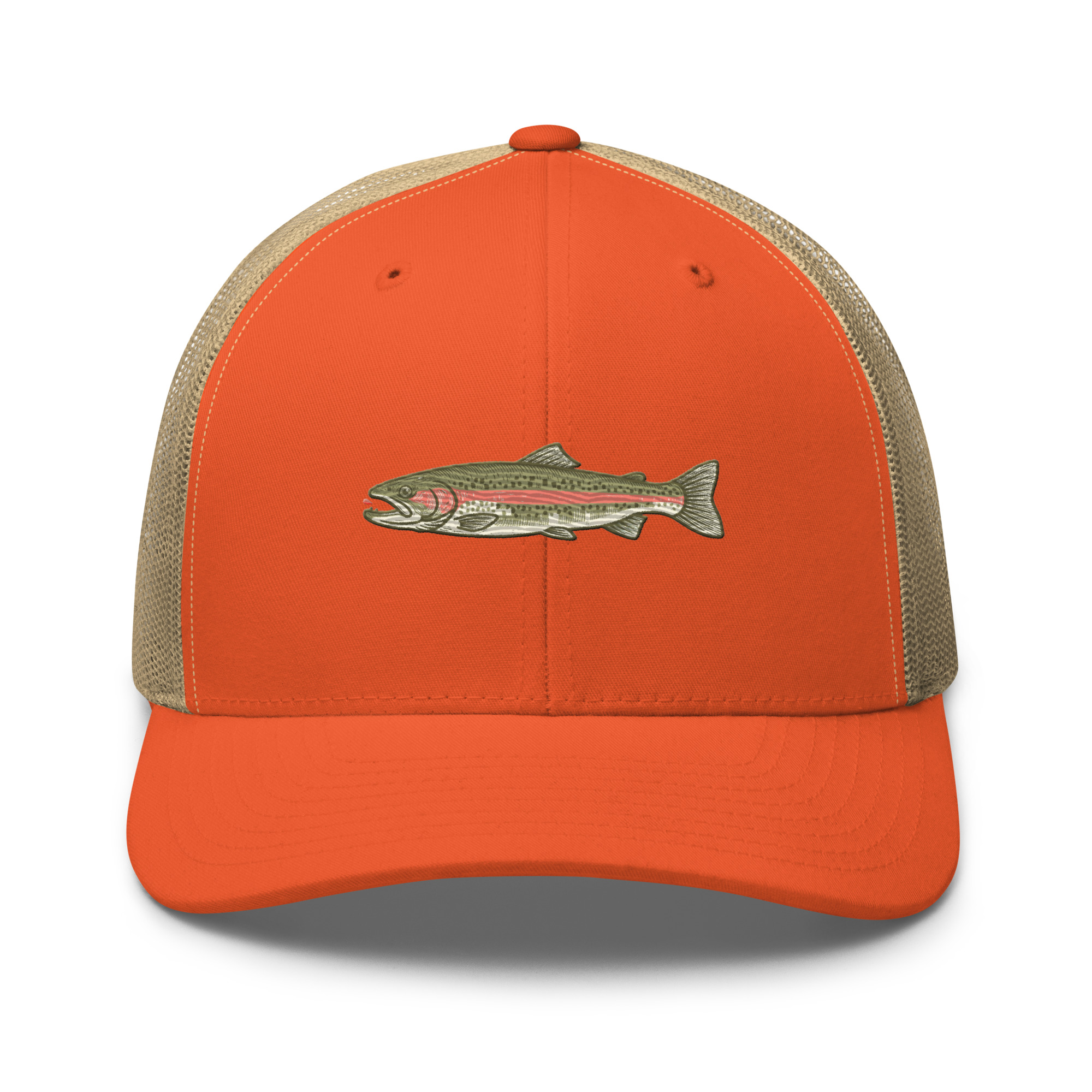 Heather Gray Rainbow Trout Angler Hat - Image 9