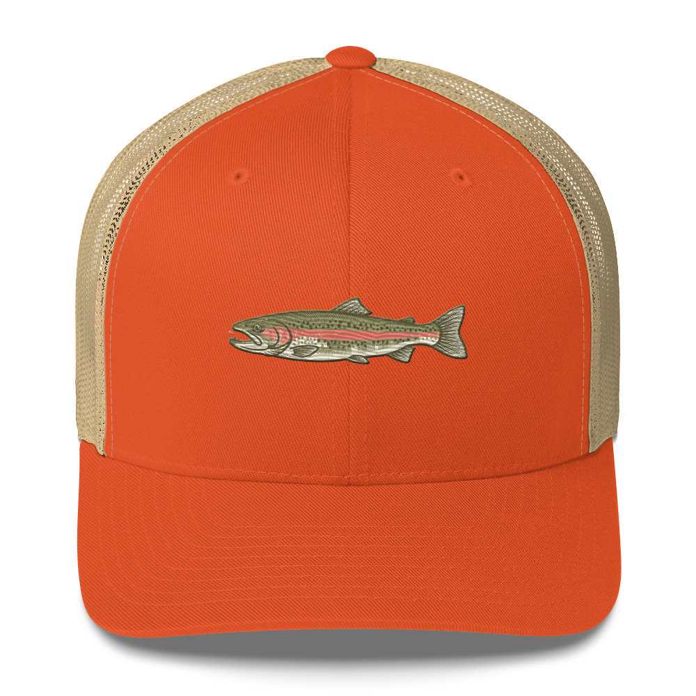 Heather Gray Rainbow Trout Angler Hat - Image 20
