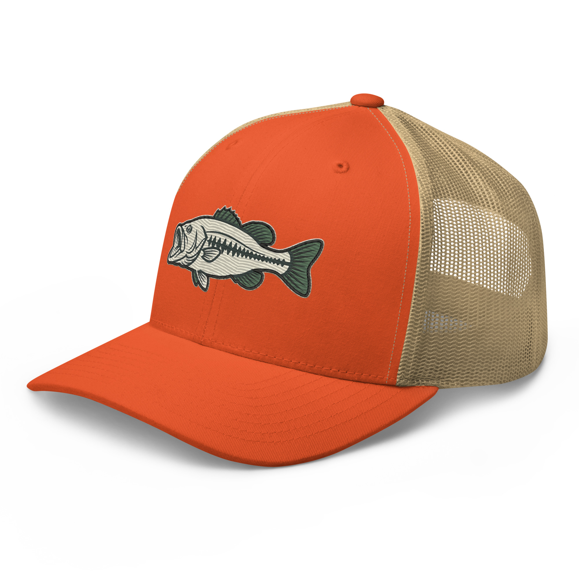 Olive Khaki Vintage Style Bass Hat - Image 35