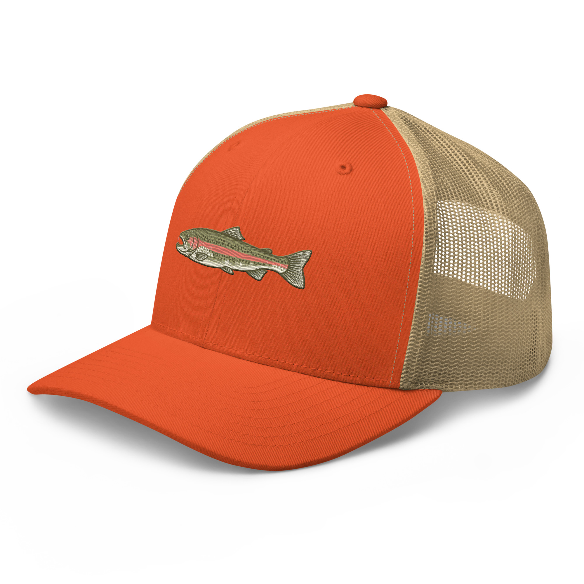 Heather Gray Rainbow Trout Angler Hat - Image 10