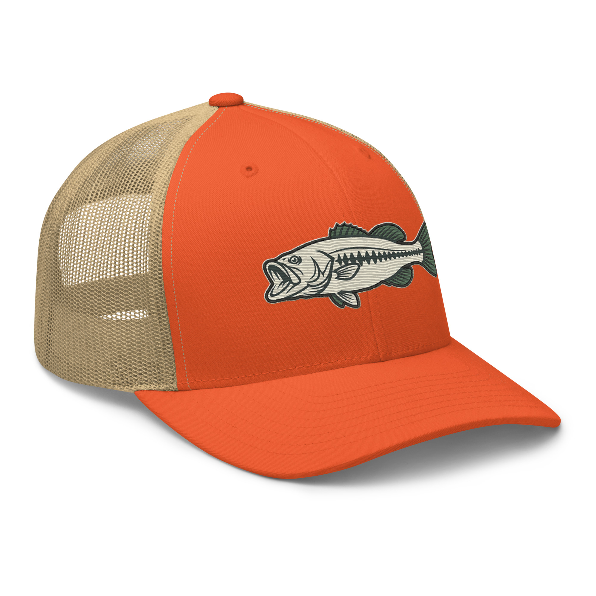 Olive Khaki Vintage Style Bass Hat - Image 37