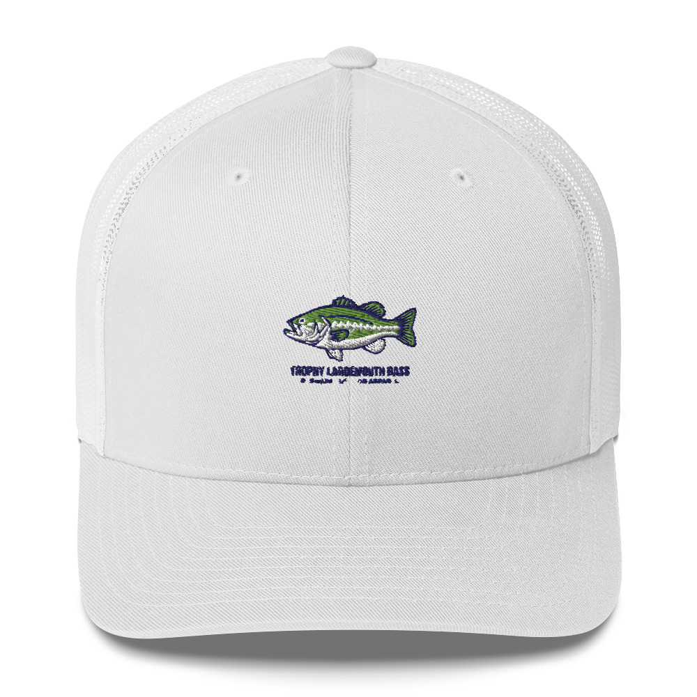 Trophy Largemouth Bass Hat | Yupoong 6606 Embroidered Cap