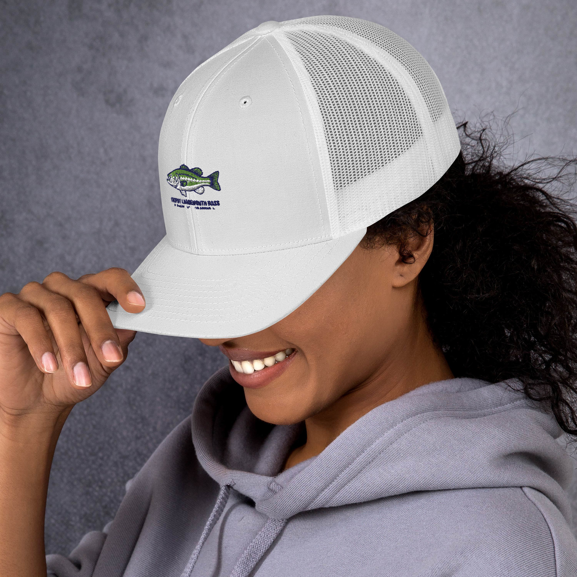 Trophy Largemouth Bass Hat | Yupoong 6606 Embroidered Cap - Image 5