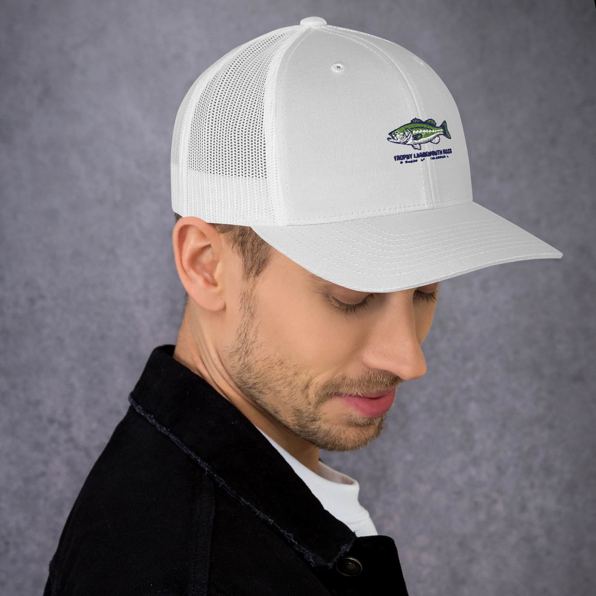 Trophy Largemouth Bass Hat | Yupoong 6606 Embroidered Cap - Image 6