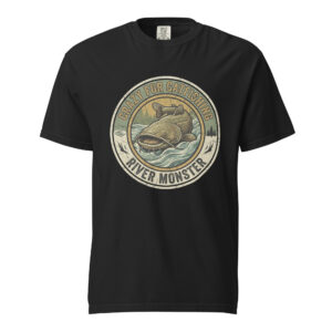 Crazy For Catfishing River Monster Shirt - Vintage Flathead & Blue Cat Apparel