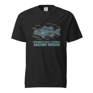 Largemouth Bass Technical Anatomy Division Shirt | Blueprint Angler Apparel