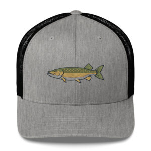 Streamlined Northern Pike Fishing Hat – Embroidered Trucker Cap