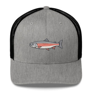 Modern Geometric Salmon Fishing Hat