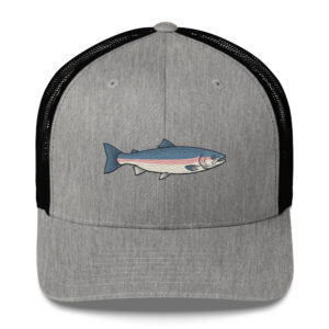 Minimalist Striped Salmon Fishing Hat